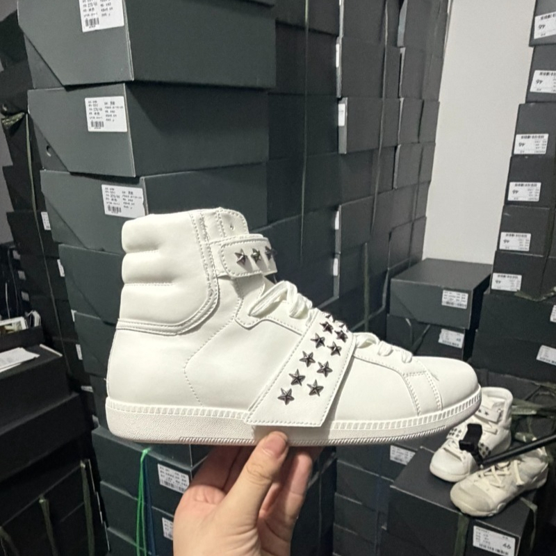 Men Shoes Eu To Us - Baskets unisexes montantes à rivets, bout