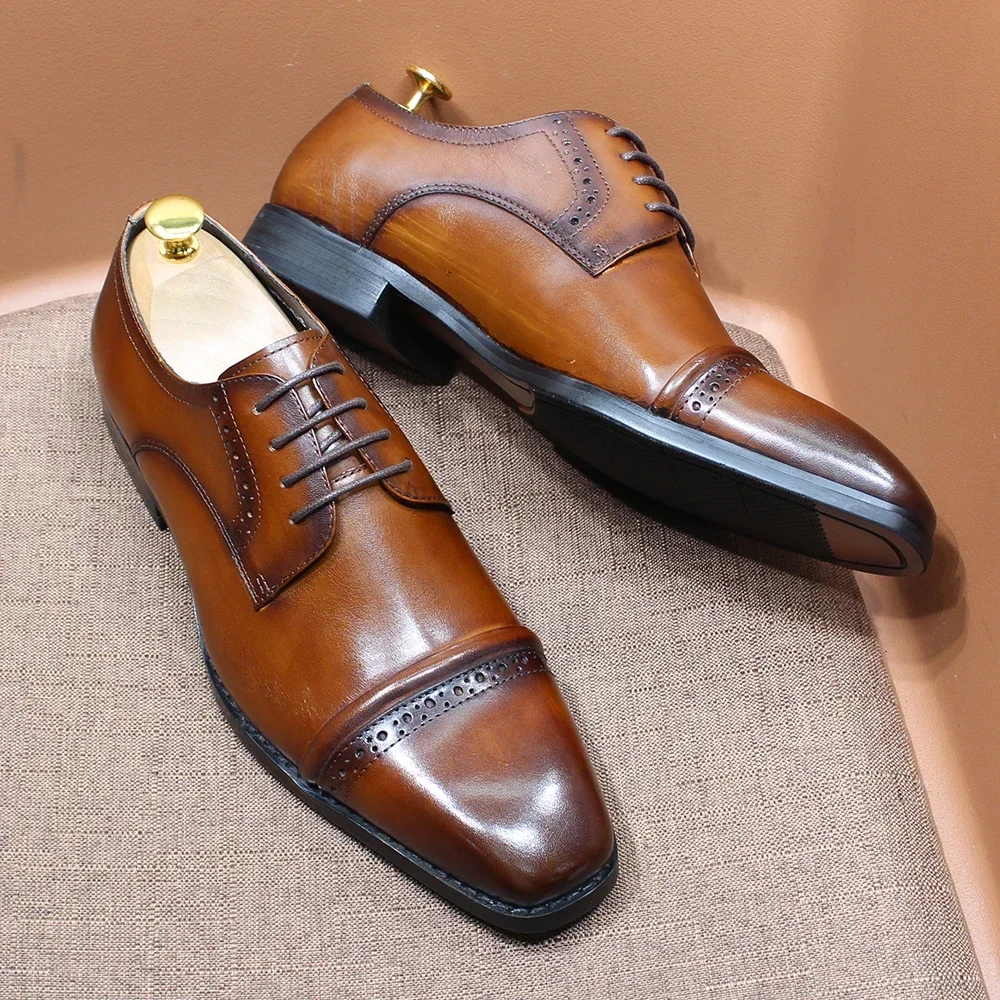 Men'S Shoes Smart - Oxfords robustes à bout pointu en