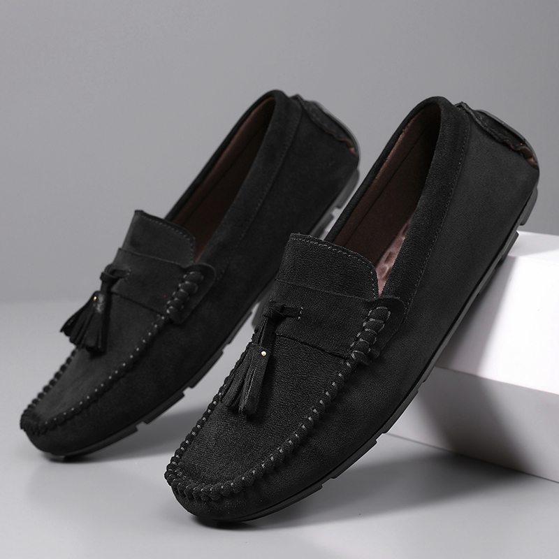 Men'S Shoes Hey Dude - Mocassins classiques à pompons pour hommes,
