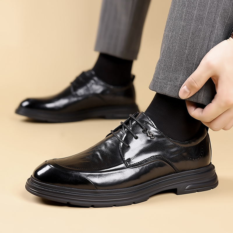 Oxford Brogue Leather - Nouvelles Chaussures Oxford en Cuir Décontractées