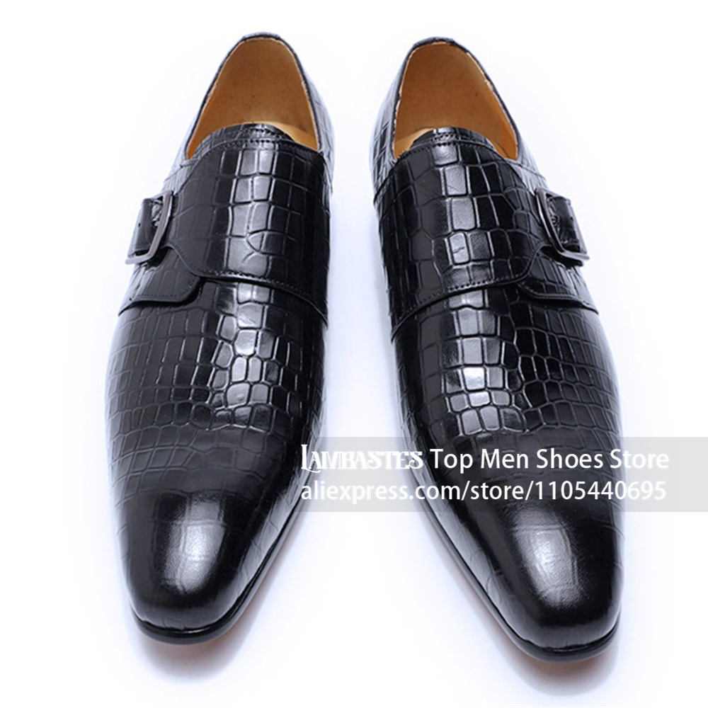 Men'S Shoes Navy Blue - Chaussures de ville en cuir gaufré
