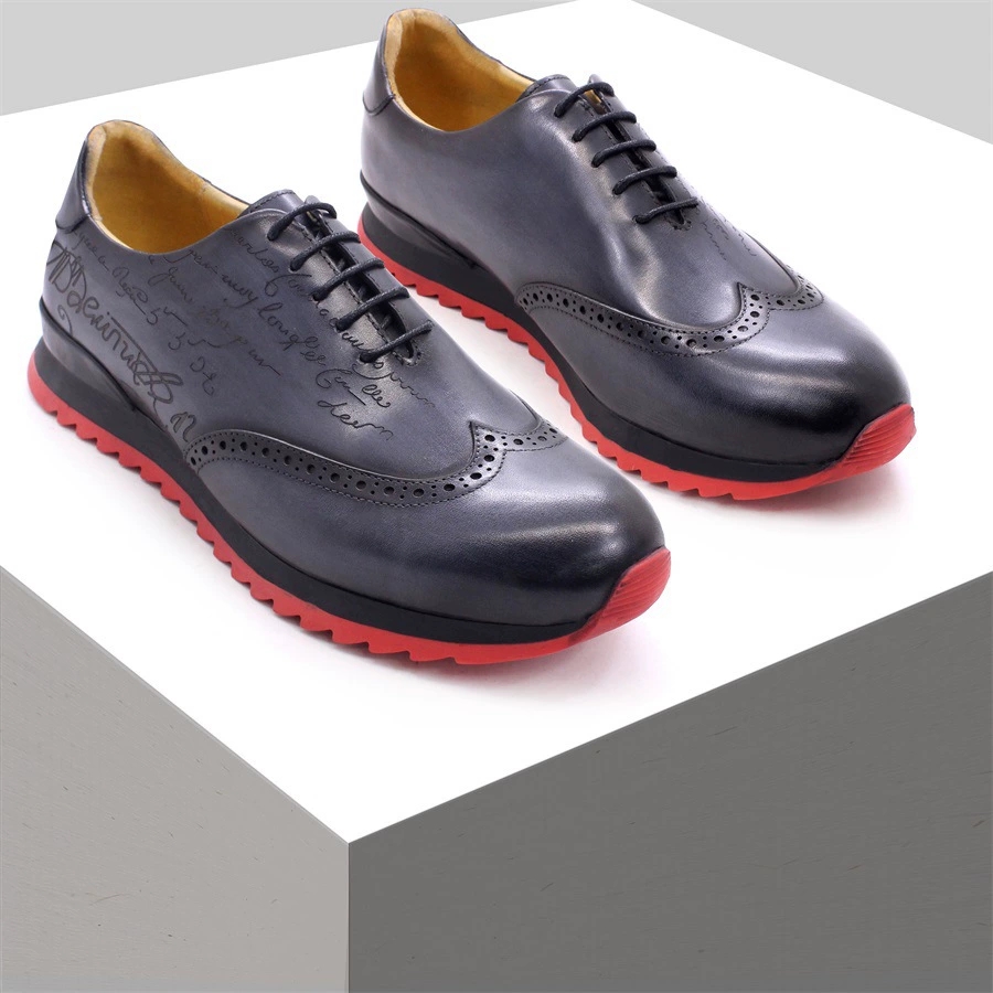 Oxford Brogue Leather - Baskets Oxford de luxe en cuir