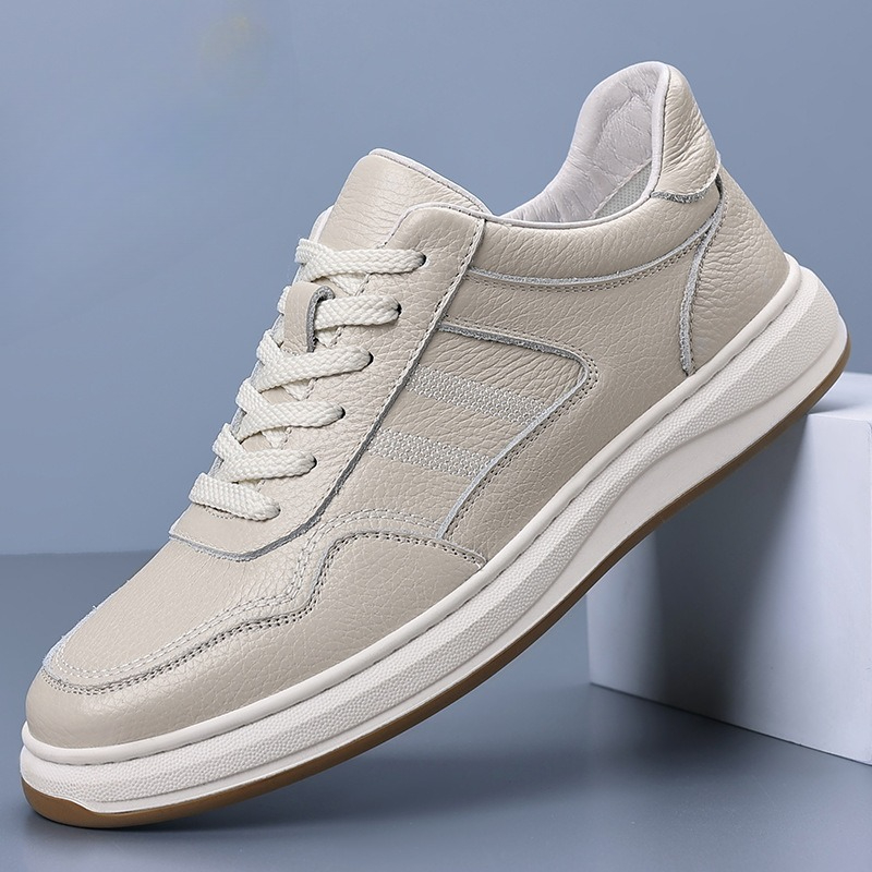 Boat Shoe Leather - Chaussures décontractées en cuir véritable pour