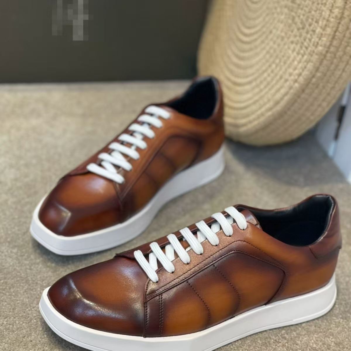 Men Shoes Eu To Us - Chaussures pour hommes en peau de