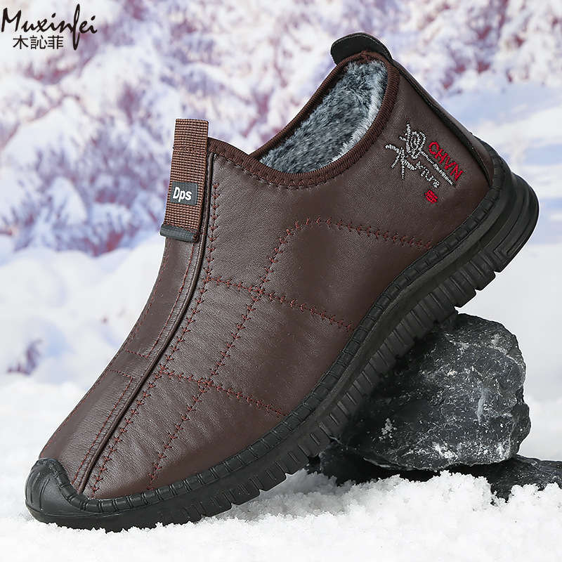 Men'S Shoes Hey Dude - Chaussures d'hiver en coton pour hommes,