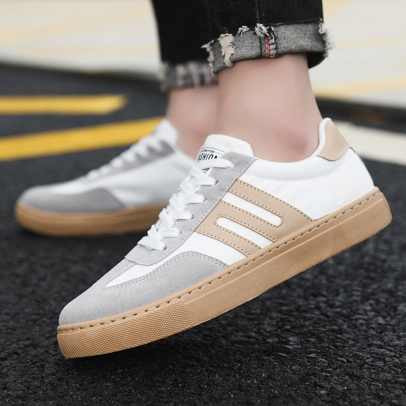 Boat Shoe Leather - Baskets décontractées pour hommes, version coréenne
