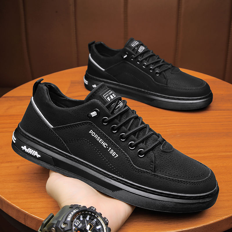 Boat Shoe Leather - Baskets blanches en cuir souple pour