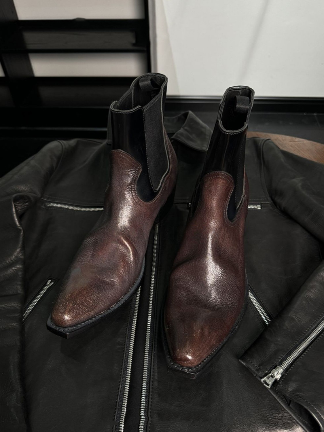 Men'S Shoes Smart - Bottines Chelsea en cuir noir pour