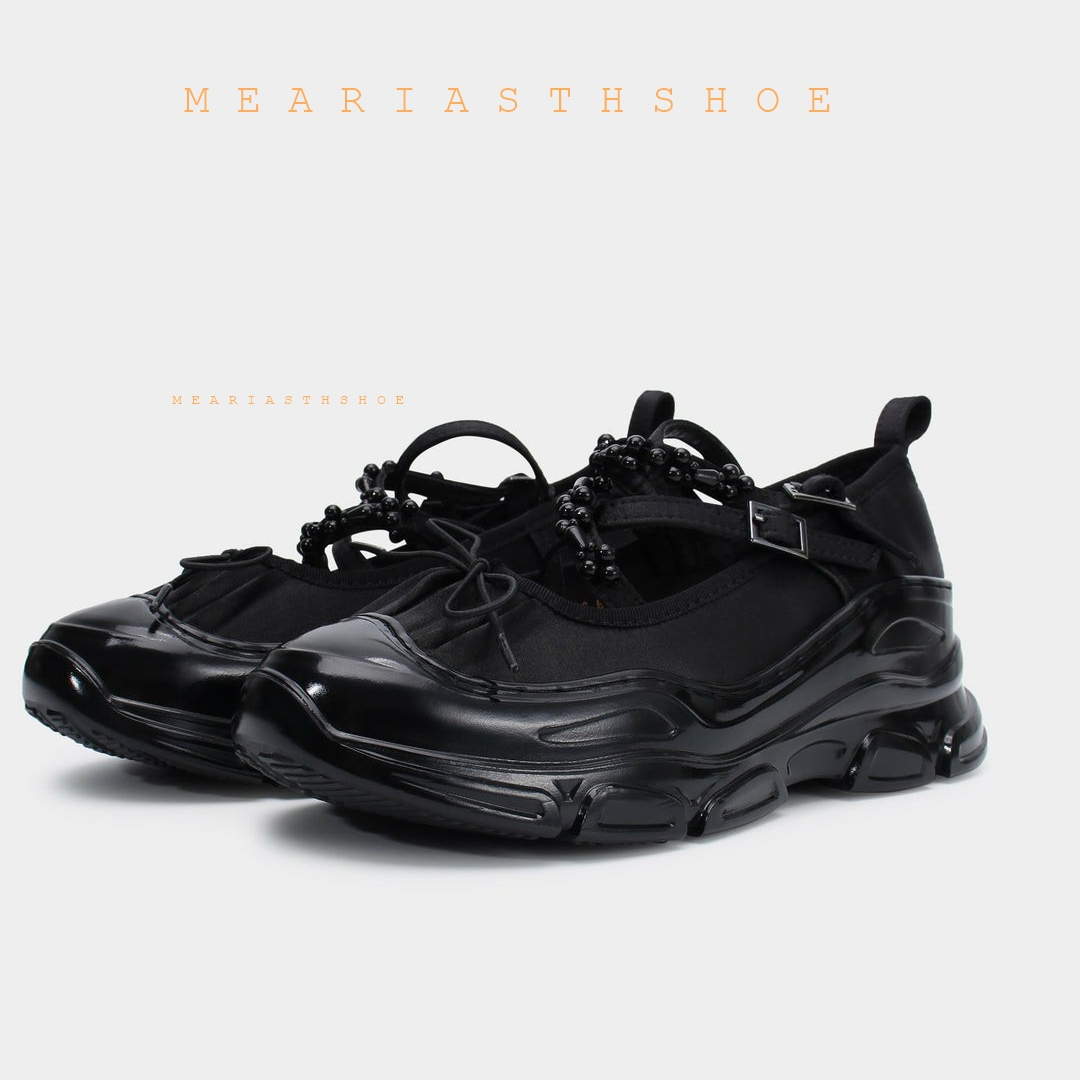 Chaussures plates Mary Jane po - Boat Shoe Leather avis et prix