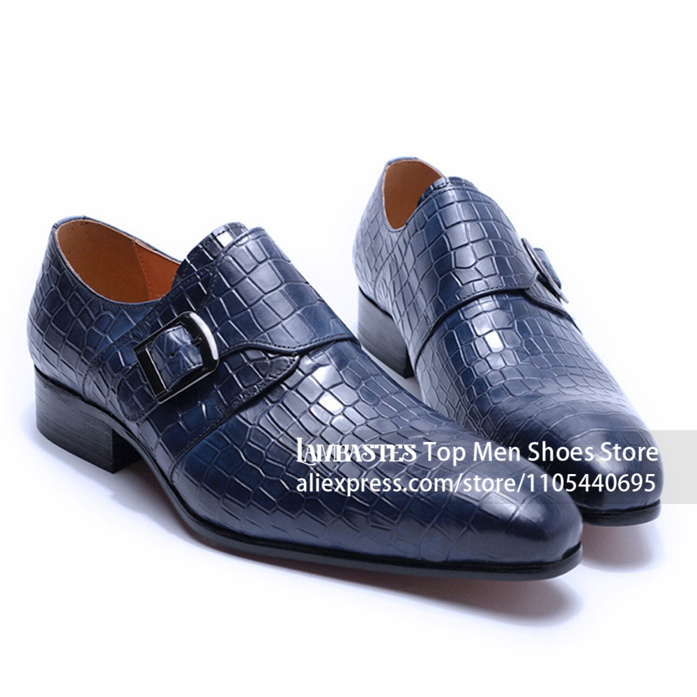 Chaussures de ville en cuir ga - Men'S Shoes Navy Blue avis et prix