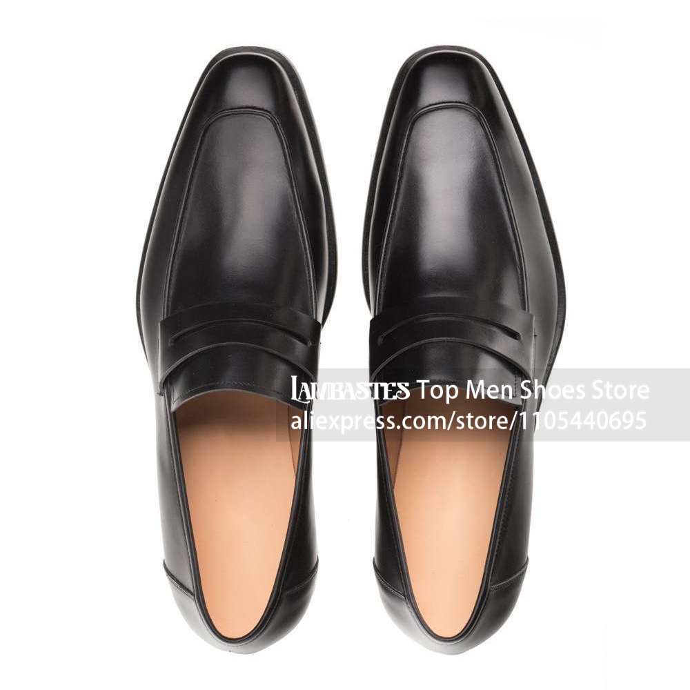 Mocassins en cuir PU bleu mari - Men'S Shoes Navy Blue avis et prix