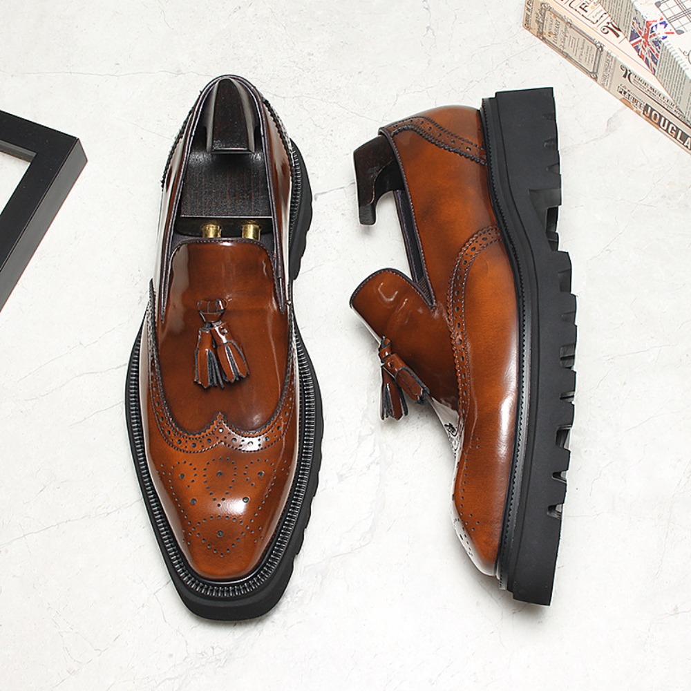 Chaussures en cuir décontracté - Men Shoes Eu To Us avis et prix