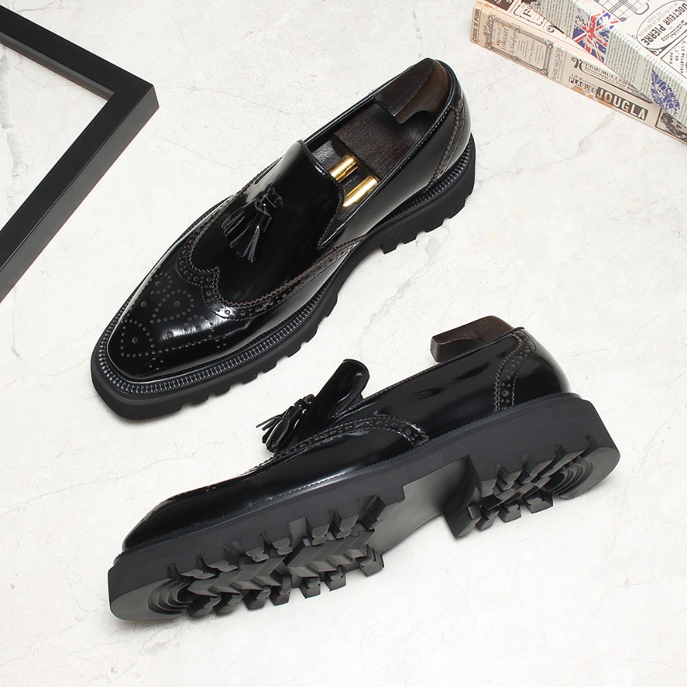 Chaussures en cuir décontracté - Men Shoes Eu To Us avis et prix