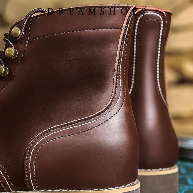 Bottines de moto en cuir de va - Men Shoes 2026 avis et prix