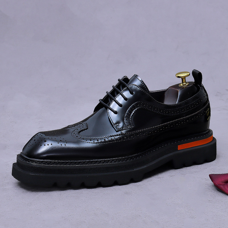 Chaussures Oxford à plateforme - Oxford Brogue Leather avis et prix