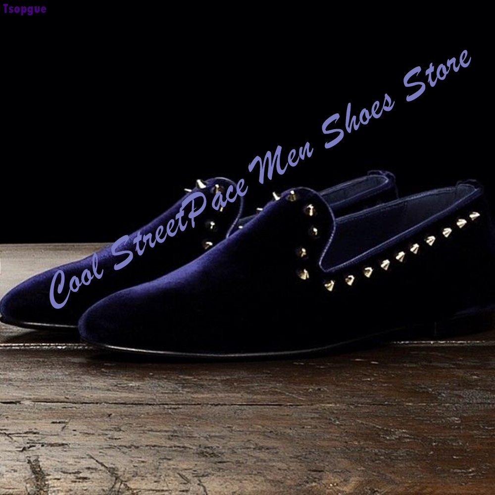 Mocassins pour hommes en velou - Men'S Shoes Navy Blue avis et prix
