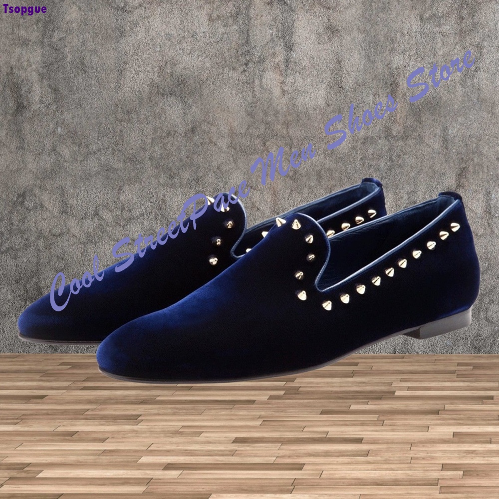 Mocassins pour hommes en velou - Men'S Shoes Navy Blue avis et prix