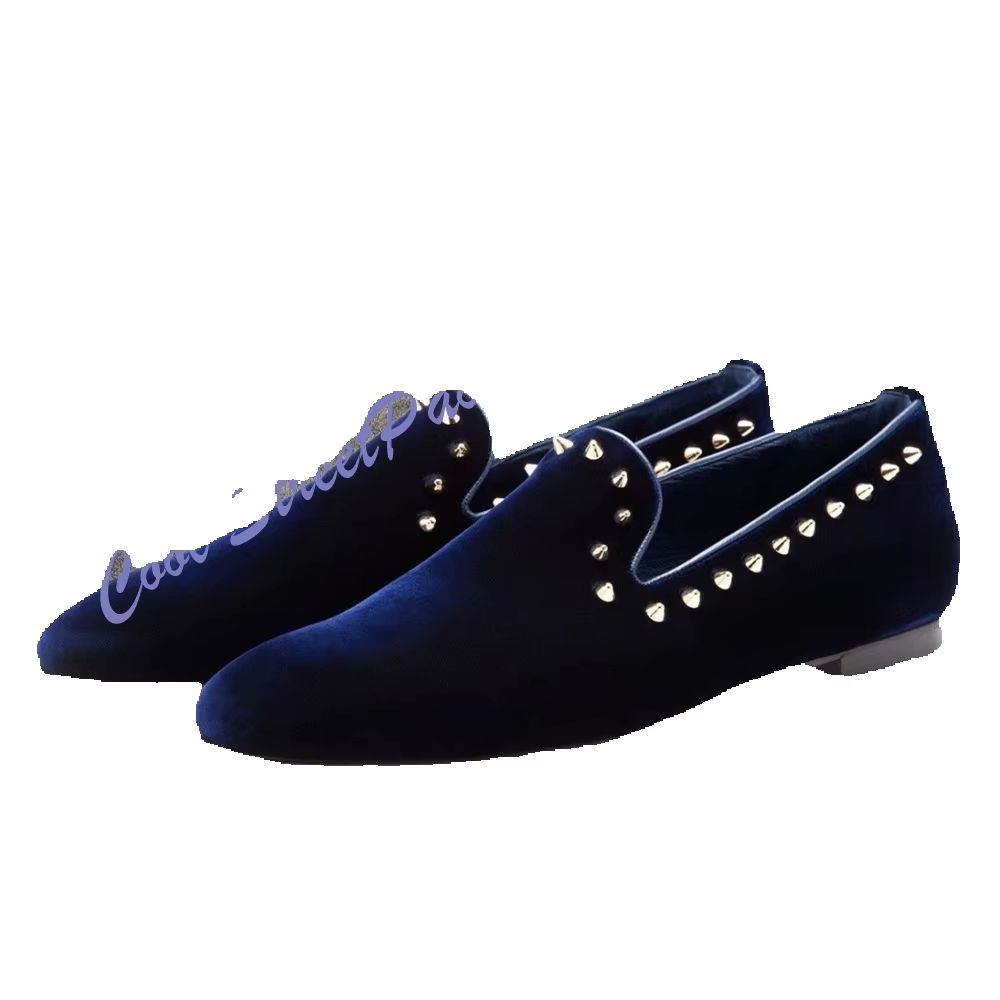 Mocassins pour hommes en velou - Men'S Shoes Navy Blue avis et prix