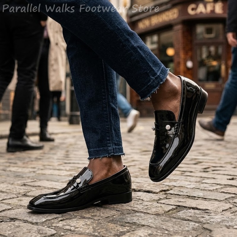 Mocassins pour hommes noirs en - Men'S Shoes Smart avis et prix