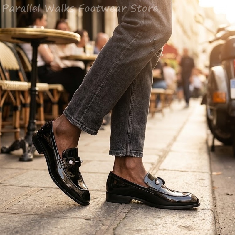 Mocassins pour hommes noirs en - Men'S Shoes Smart avis et prix