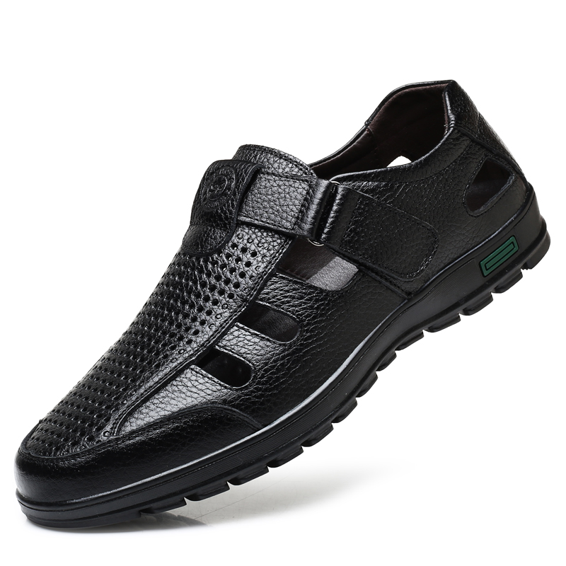 Sandales en cuir véritable pou - Men Shoes Eu To Us avis et prix