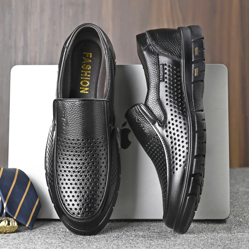 Sandales en cuir véritable pou - Men Shoes Eu To Us avis et prix
