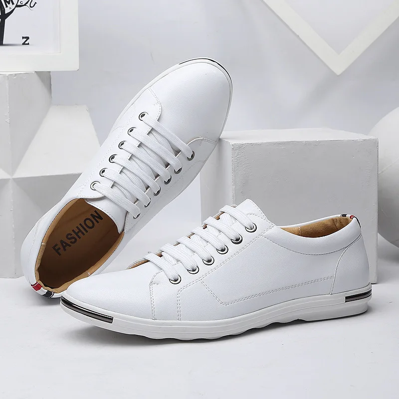 Hommes Size38-48 Casual Respir - Boat Shoe Leather avis et prix