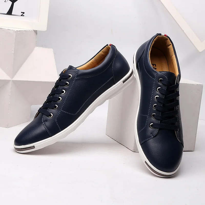 Hommes Size38-48 Casual Respir - Boat Shoe Leather avis et prix