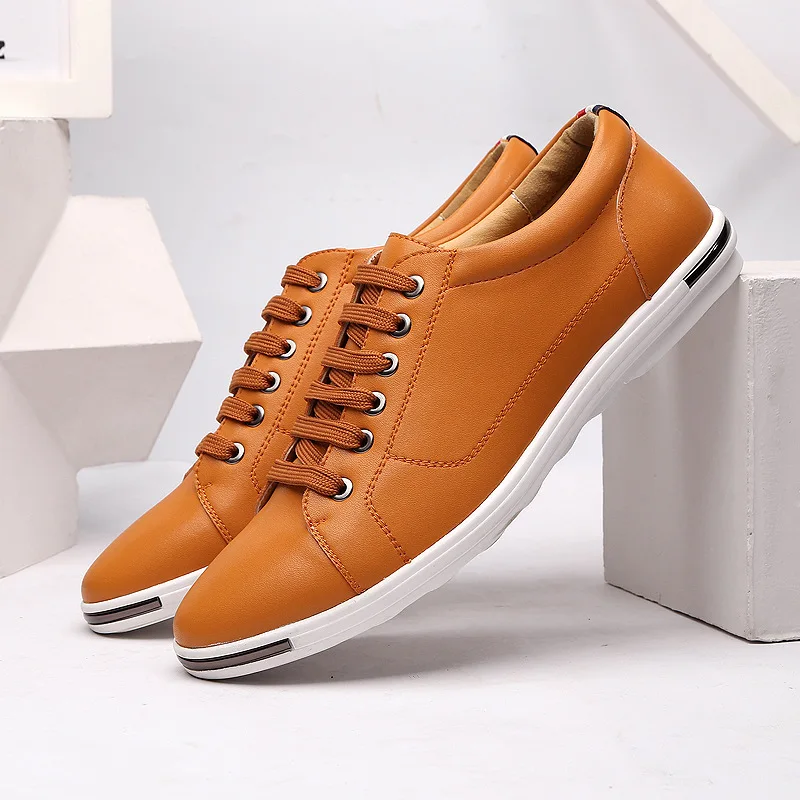 Hommes Size38-48 Casual Respir - Boat Shoe Leather avis et prix