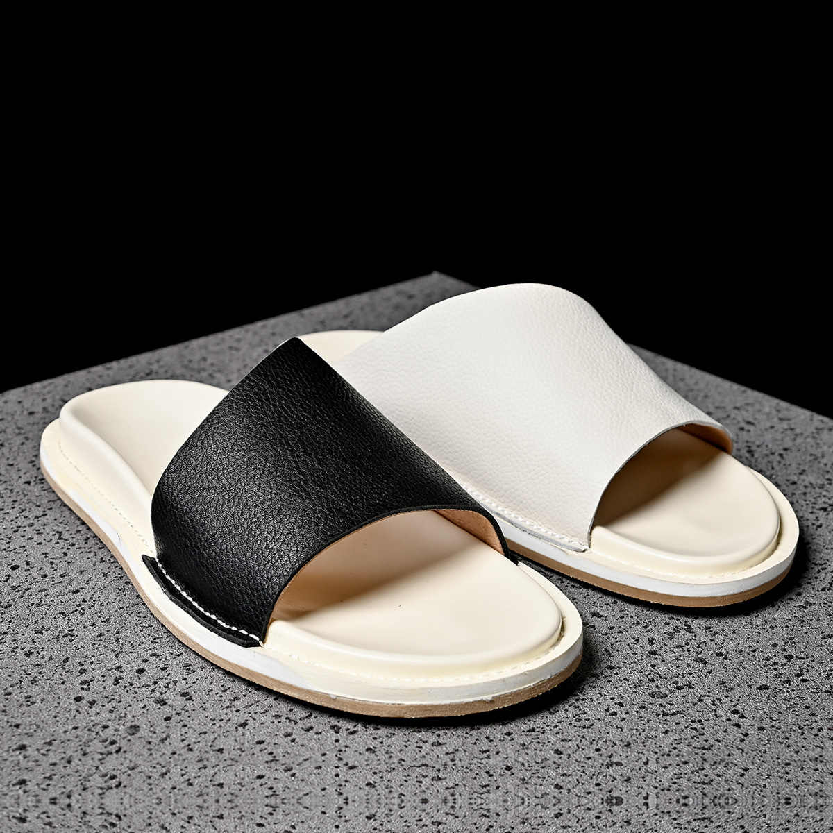 Pantoufles en cuir véritable p - Men'S Shoes Hey Dude avis et prix