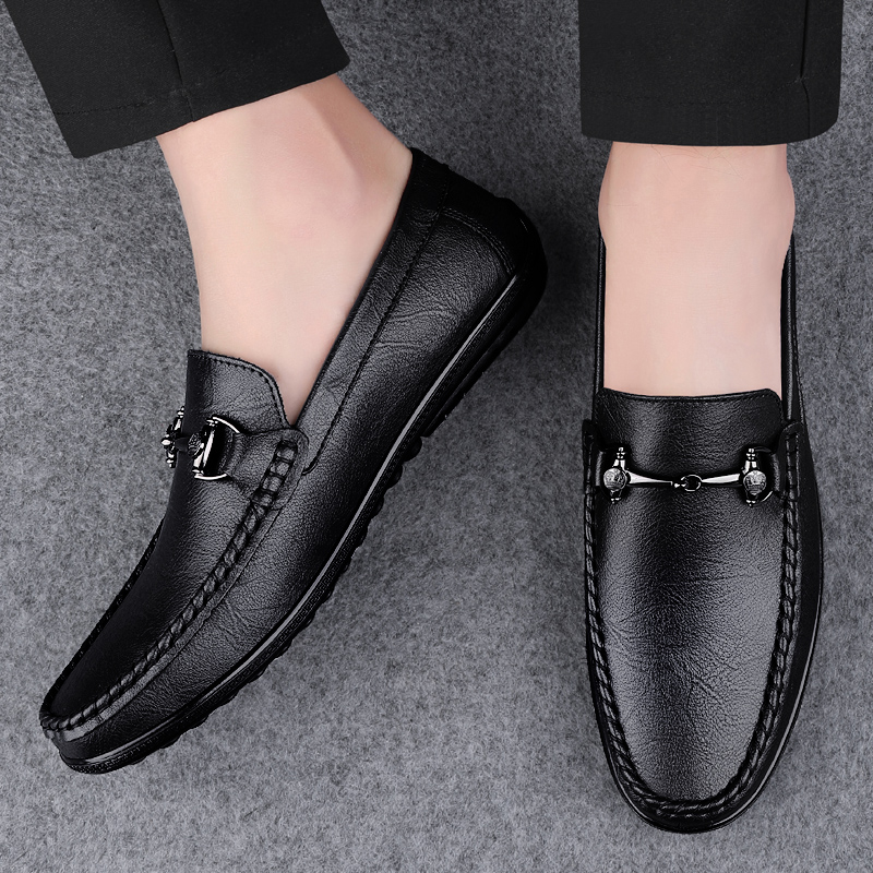 Nouvelles Chaussures Noires po - Boat Shoe Leather avis et prix