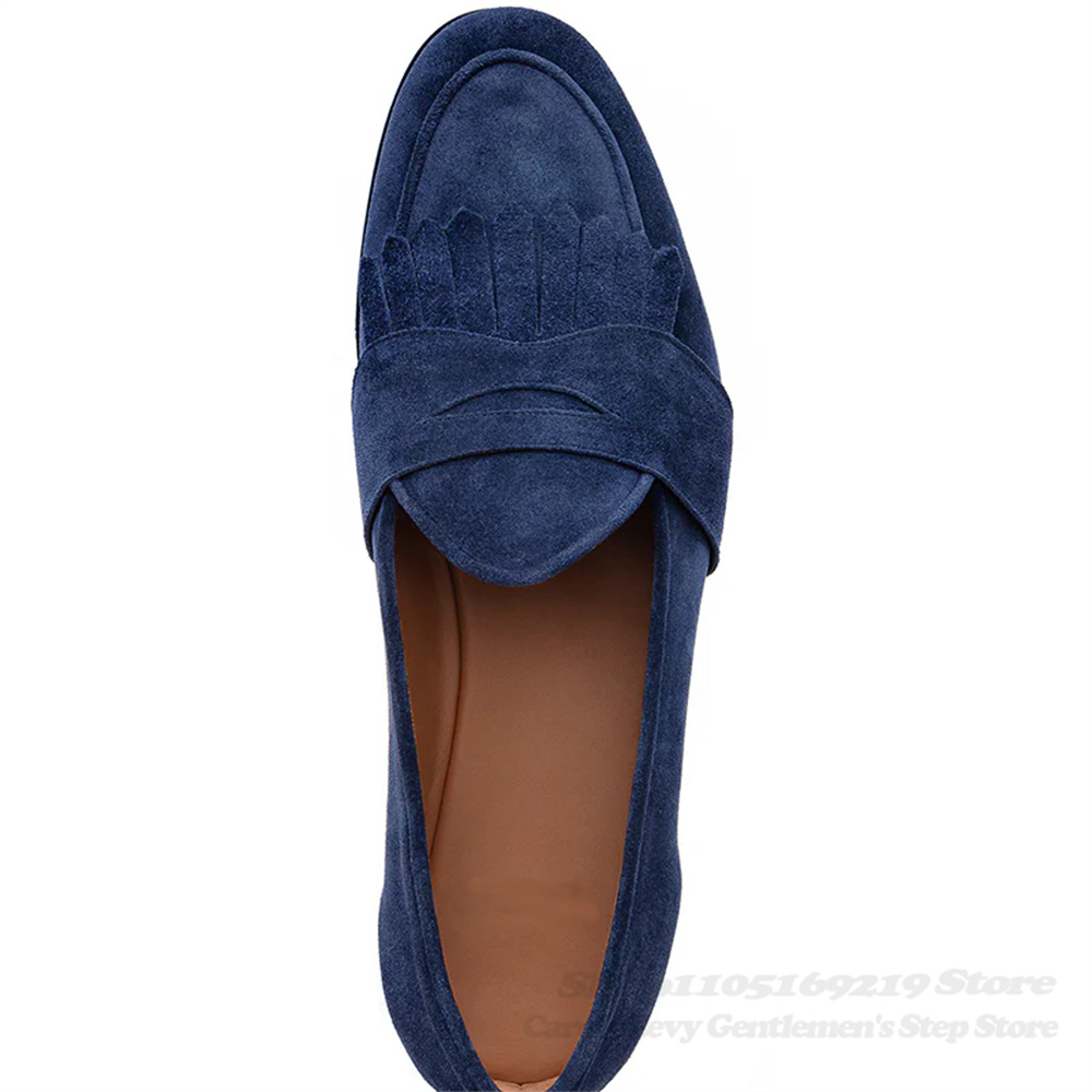 Mocassins en daim bleu marine  - Men'S Shoes Navy Blue avis et prix