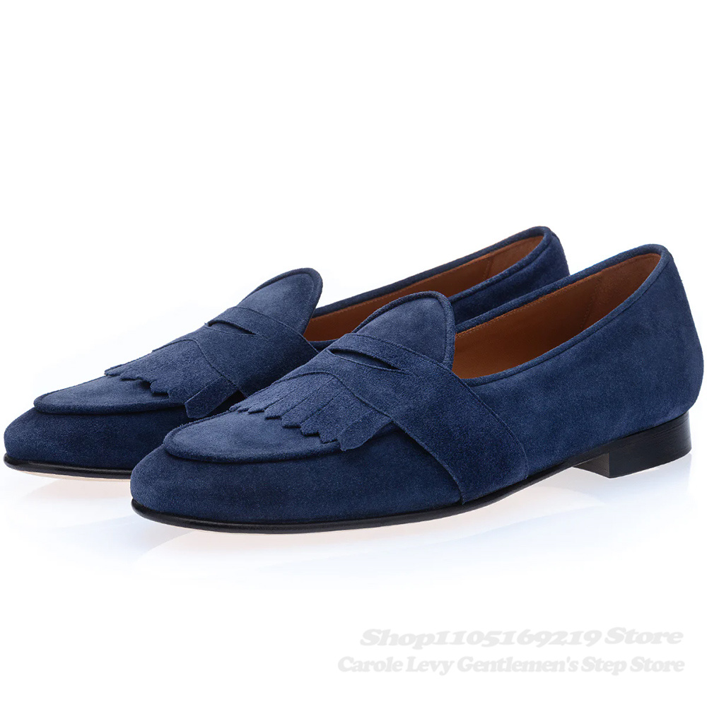 Mocassins en daim bleu marine  - Men'S Shoes Navy Blue avis et prix