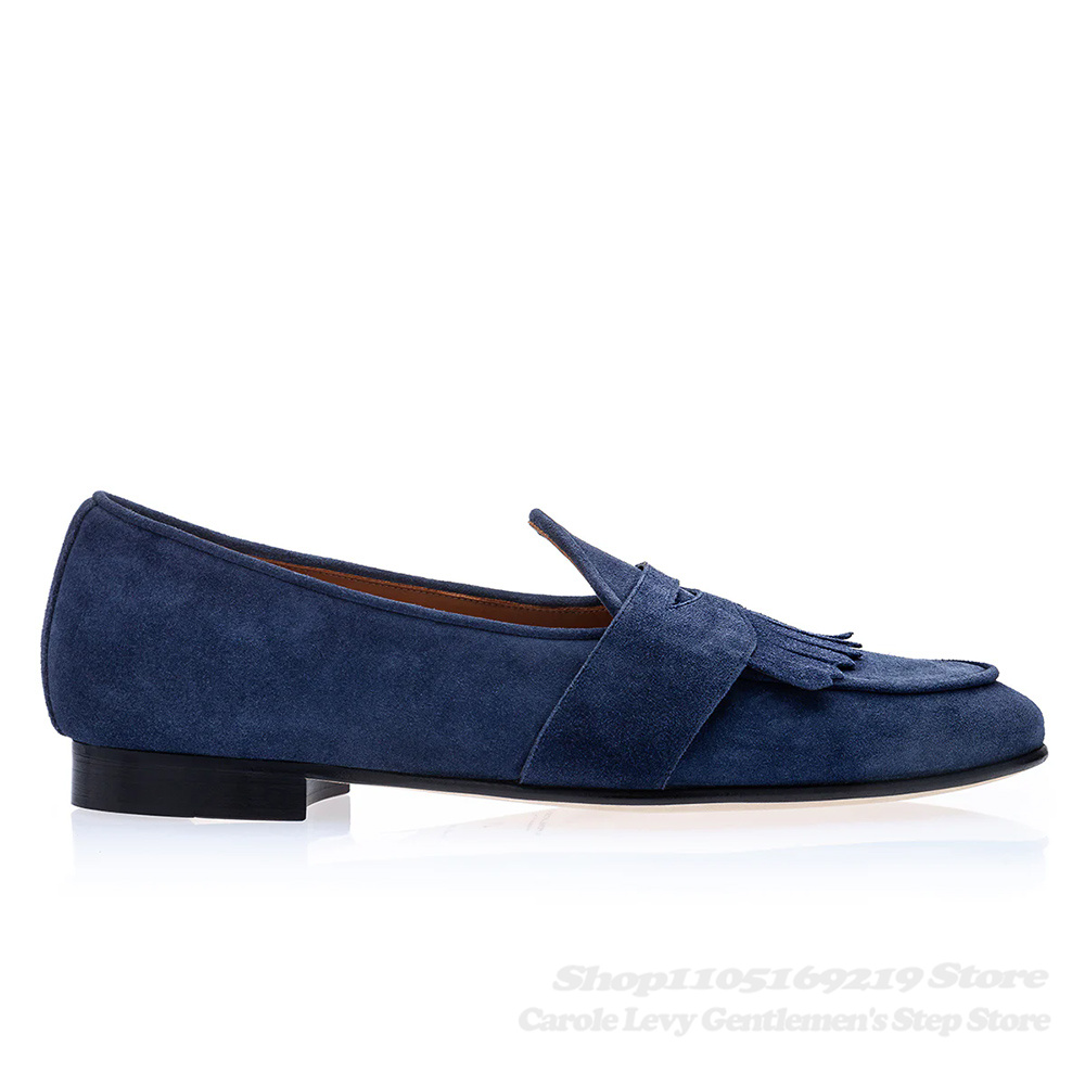 Mocassins en daim bleu marine  - Men'S Shoes Navy Blue avis et prix