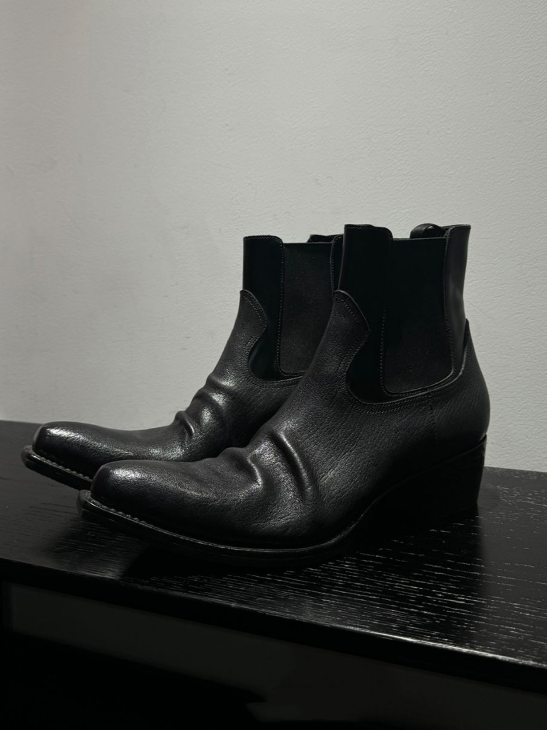 Bottines Chelsea en cuir noir  - Men'S Shoes Smart avis et prix